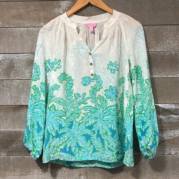 Lily Pulitzer Silk Elsa blouse size XXS - Picture 10 of 10